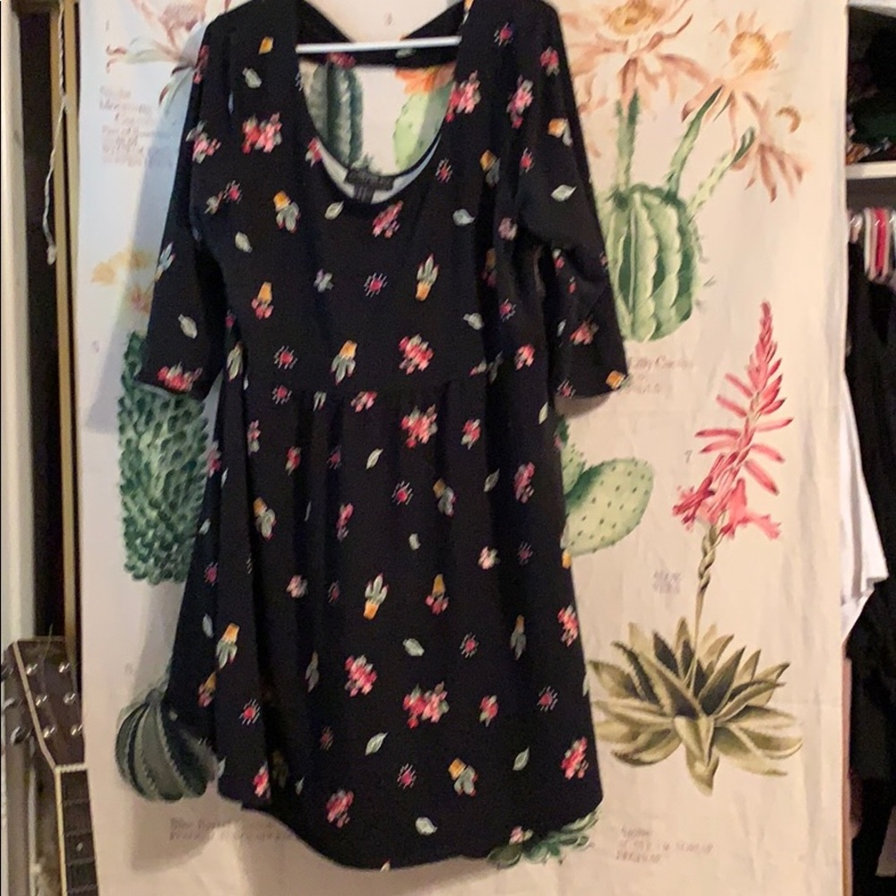 Floral and Cactus and Hearts Dress